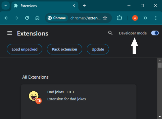 Enable Developer Mode